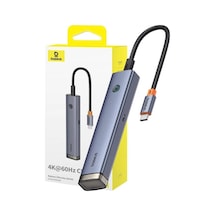 Baseus Ultrajoy 6-port Hub - Uzay Grisi