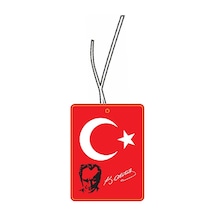 Atatürk'lü Türk Bayrağı Özel Kesim Yoğun Esanslı Oto Kokusu