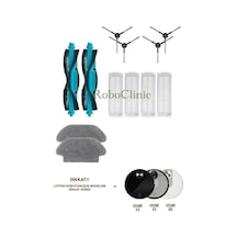 Xiaomi Mop Pro / Viomi Se-v2-v3-v2pro-v3pro Uyumlu Yedek Fırça,hepa Filtre,mop Set-12 Parça