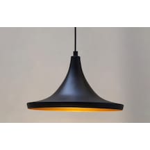 Riolight Siyah Içi Sarı Metal Sarkıt Çap: 36 Cm (549750408)