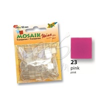 Folia Transparan Mozaik 10X10 Mm 190 Adet Pembe 57223