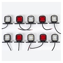 Ahmet Otomotiv 10 Adet Çeray Mini Kare Takoz Led Lamba 12v-24v