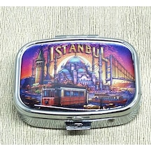İstanbul Temalı İlaç Kutusu Alk4369 Altın