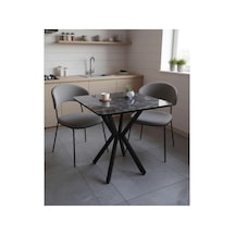 Mutfak Cafe Balkon Bahçe Restoran Yemek Masası 70x70 Metal Ayak 1.kalite Çok Renkli