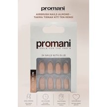 Airbrush Nails Almond - Takma Tırnak Kiti Ten Rengi