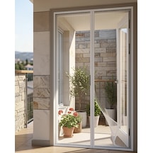 Mıknatıslı Kapı Sinekliği 105x210 Cm Çift Taraflı Bantlı