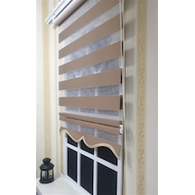 Zebra Stor Perde Sütlü Kahverengi St 035