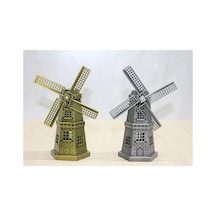 Metal Yel Değirmeni Dekoratif Obje 13x7 Cm