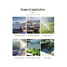 Challenger Mavi Mini Su Pompası 4200l/h Dc12v Tasinabilir Derin Kuyu Pompasi Bahce Sulama