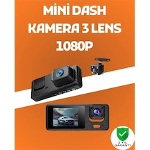 3 Kanallı Araç Dvr - Ön + İç + Arka Kamera İle Tam Kapsama, Yüksek Güvenlik