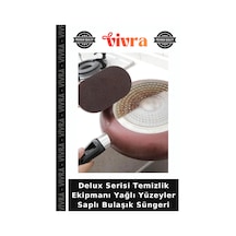 Delux Serisi Temizlik Ekipmanı Yağlı Yüzeyler Saplı Bulaşık Süngeri