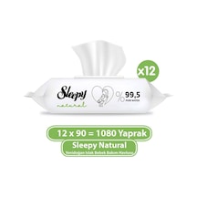 Sleepy Natural Yenidoğan Bebek Bakım Havlusu 12 x 90'lı 1080 Yaprak