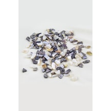 Krem Antra Düz Doğal Taş Boncuk 6-10 Mm Boyutlarında 25 Gram Yaklaşık 100 Adet