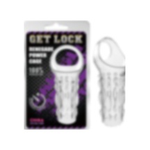 Lilitu Shop Get Lock 11.5 CM Silikon Şeffaf Tırtıklı Penis Kılıfı