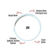 Su Arıtma Cihazı Hortumu 6 Mm 1/4" İnç 2 Metre Tüm Markalara Uyumludur