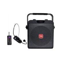 Ten,6,5'' 70w Taşınabilir Rehber Anfi + Kablosuz Kafa Mikrofonlu Bluetooth Lu Mevlüt Ve Organizasyon Ses Sistemi