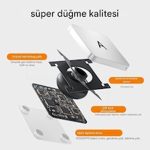 Apple iPad Uyumlu  11.nesil A16 11inç/10.nesil 10.9inç Klavyeli İle Uyumlu Kılıf Magic Keyboard Touchpad Aydınlatmalı Klavye