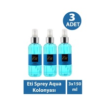 Eti Sprey Aqua Kolonyası 150 Ml 3 Adet