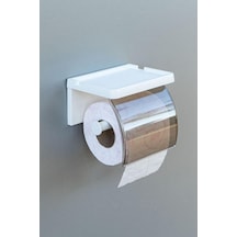 Yapışkanlı Kapaklı Tuvalet Kağıdı Askısı Banyo Tuvalet Kağıtlığı Aparatı Peçetelik Organizer Plastik, Be Diğer