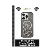 İphone 16 Pro Uyumlu Magsafe Destekli 3d Kılıf Telefon Kapağı Stil Sahibi Desenli Aksesuar çok renkli