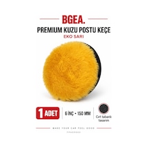 Bgea Premium Kuzu Postu Keçe Eko Sarı 6 İnç 150 Mm 1 Adet