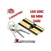Kale 164 Gnc Barel Kilit Sarı 3 Anahtarı 68mm