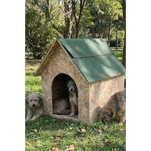 Reyo Köpek Kulübesi Büyük Boy Osb Xl Yeşil Çatılı 100x100x78 Cm Mld0dog08