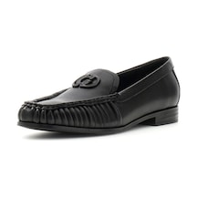 Guess Belda Kadın Deri Loafer Ayakkabı Fltbealea14 Siyah