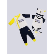 Fenerbahçe Bebek Doğuştan Fenerli Hastane Çıkışı Beyaz-lacıvert-sarı