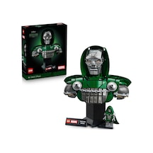 LEGO® ǀ Marvel Doktor Doom Büstü 76345 - Yetişkinler için Minifigür İçeren Dekoratif Model Yapım Seti (379 Parça)