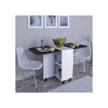 Açlır Kapanır Oval Yemek Masası Beyaz Bendır