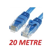 Cat6 Kablosu Ethernet Lan Internet 20 Metre 4518P Modem Rj45