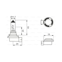 BOSCH 1987302481 Ampül Trucklıght 24V H11 70W Pgj192