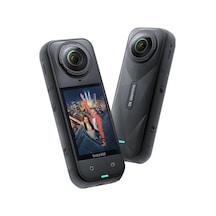 Insta360 X5 - Su Geçirmez 8k 360 Aksiyon Kamerası, Lider Düşük Işık, Görünmez Selfie Çubuğu Efekti, Sağlam Ve Değiştirilebilir Lens, 3 Saatlik Pil, Dahili Rüzgar Koruması, Stabilizasyon, Üçlü Aı Chip