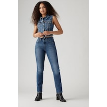501 Jeans Erin Can't Wait Straight Kadın Mavi Jean-12951 Mavi