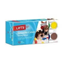 Lets Guaj Boya 25Ml 12 Renk L-5112 Çok Renkli