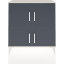 Arges Şifonyer 3 Raflı 4 Kapaklı 88x30x96 Aytaşı-antrasit Aytaşı
