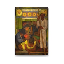 Diego Rivera - The Flowered Canoe Tablosu - 80x125cm 7/8 Yaş