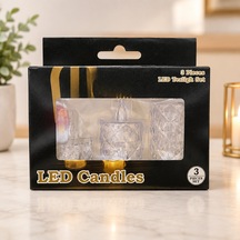 Kristal Led Mum 3'lü Belirtilmemiş