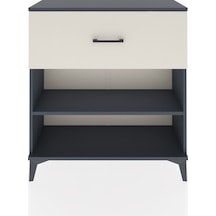 Arges Şifonyer Tek Raflı Tek Çekmeceli 88x30x96 Antrasit-aytaşı Antrasit
