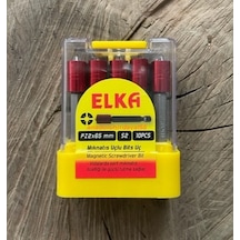 Elka Pz2 Stoplu Vida Sıkma Ucu Mıknatıslı Yıldız Bits Uç Yıldız Uç 65mm 10 Adet