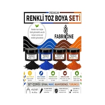 Toz Mum Boyası Seti 10 Cc 4 Lü Soya & Parafin Wax Için Siyah, Mavi, Kahverengi, Turuncu Bkfab4smkht10g Karışık