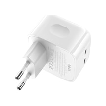 T58 Pd 35 W Hızlı Çift Type-c Çıkış Şarj Cihazı Beyaz