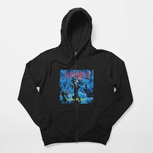 Suffacation Breeding The Spawn Siyah Fermuarlı Kapşonlu Sweatshirt