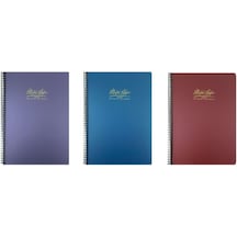 Gıpta Metal Notes A4 Spiralli Defter Pp Kapak 100 Yaprak Kareli 3 Adet