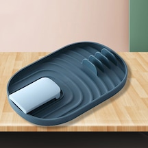 Reedark Katlanabilir Mutfak Aleti Askısı - Kaşık, Spatula Ve Tencere Kapağı Tutucu, Su Tahliyeli Pratik Saklama Rafı