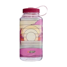 Nalgene Sustain 32 Oz. Geniş Ağızlı Su Şişesi - Şeffaf Vitray Gün Çok Renkli