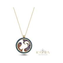Kayra Mücevher Özel Tasarım Balık Burcu Altın Kolye Bk01