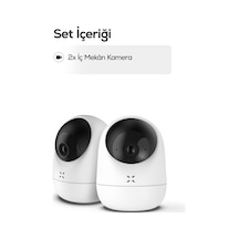 Xenon Smart Ev Kamerası 2 Li Set Wifi, 2304p, Mobil Kontrol, Sesli, 360 Ptz, Gece Görüş, İç Mekan Kamera Xenon Smart Ev Kamerası 2 Li Set Wifi, 2304p, Mobil Kontrol, Sesli, 360 Ptz, Gece Görüş, İç Mekan Kamera