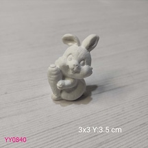 Yy0840 Havuçlu Tavşan Biblo Silikon Kalıp